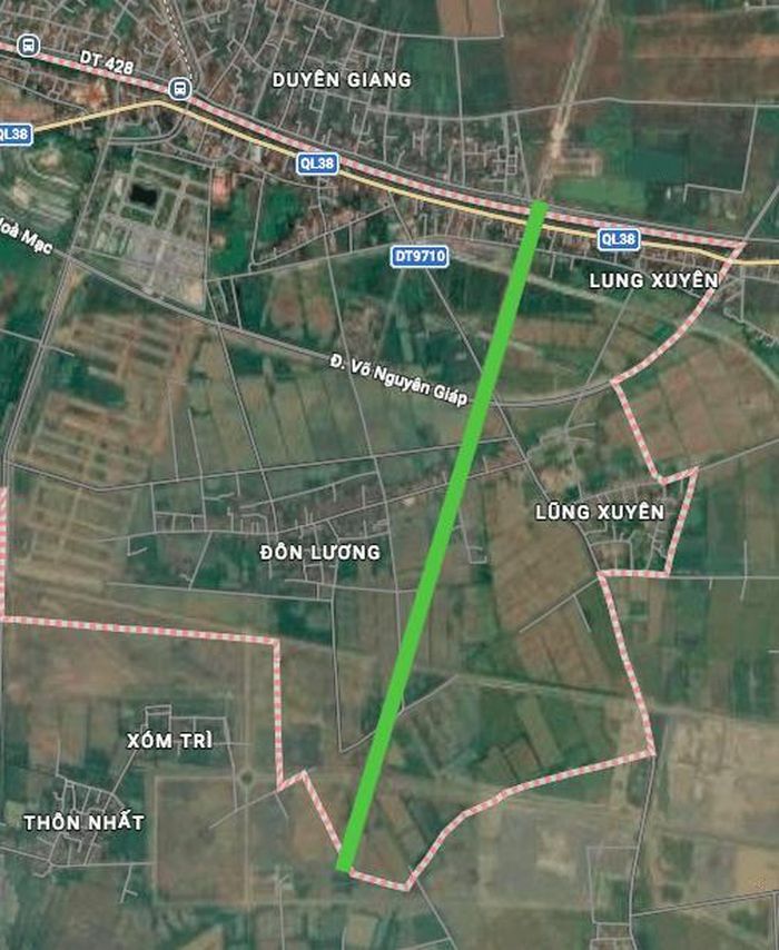 Hình ảnh thực địa trên Google vệ tinh.