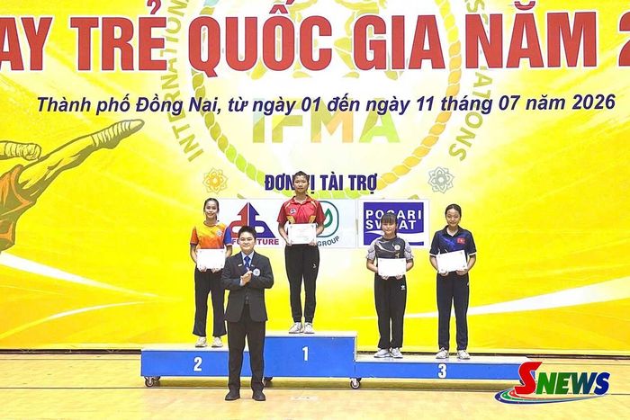 VĐV Cà Thanh Trúc giành HCV Hạng cân 50kg lứa tuổi 12-13