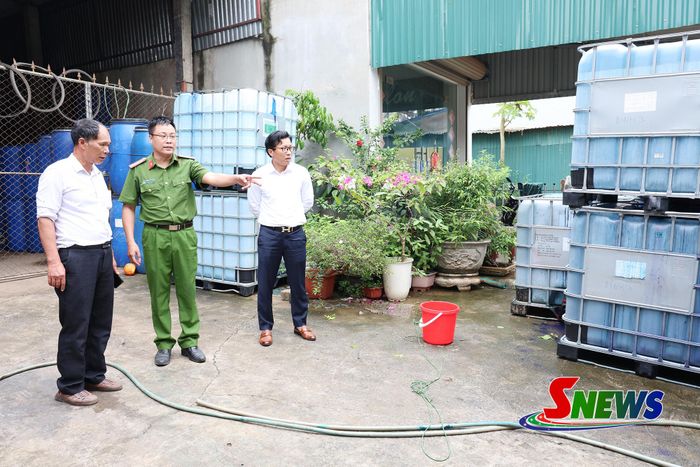 Cơ quan chức năng kiểm tra trực tiếp tại hiện trường.