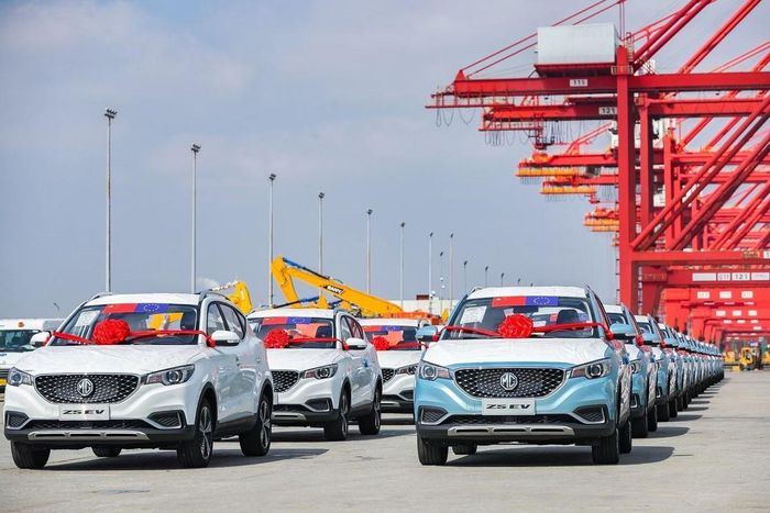 Xe điện giá rẻ từ Trung Quốc là mối đe dọa lớn đối với nền công nghiệp ô tô hùng mạnh của châu Âu. Ảnh: SAIC