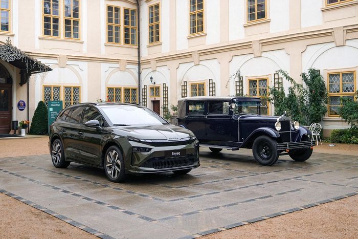 Mẫu xe điện mới Enyaq của nhà sản xuất CH Czech Skoda Auto. Ảnh: Hoàng Linh