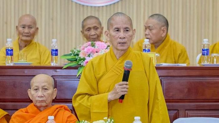 Hòa thượng Thích Thiện Thống phát biểu khai mạc 