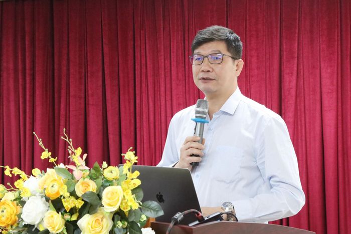 TS. Nguyễn Tuấn Khanh, Phó Hiệu trưởng Trường Cán bộ thanh tra phát biểu khai mạc tọa đàm. Ảnh: An Nhiên