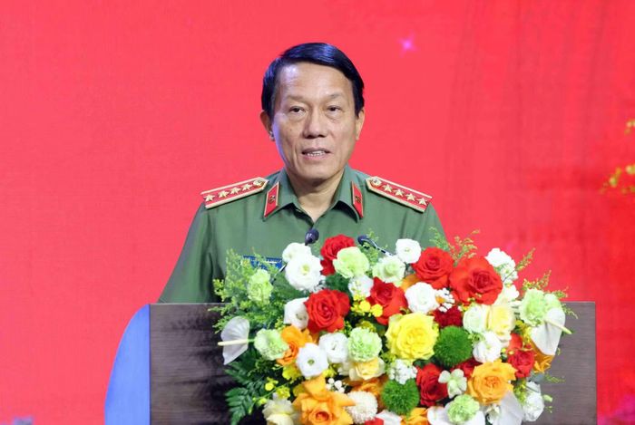 Bộ trưởng Lương Tam Quang phát biểu tại buổi lễ.