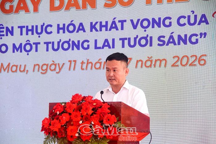 Ông Phan Hải Phương, Phó Chủ tịch UBND phường Bạc Liêu, phát biểu hưởng ứng chương trình.