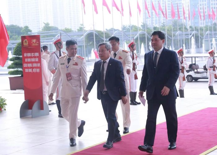 Các đồng chí lãnh đạo, đại biểu đến dự lễ kỷ niệm