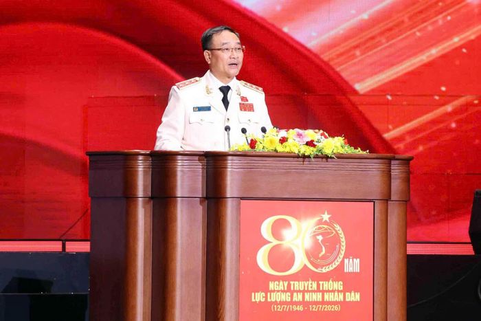 Thứ trưởng Phạm Thế Tùng trình bày diễn văn Lễ kỷ niệm