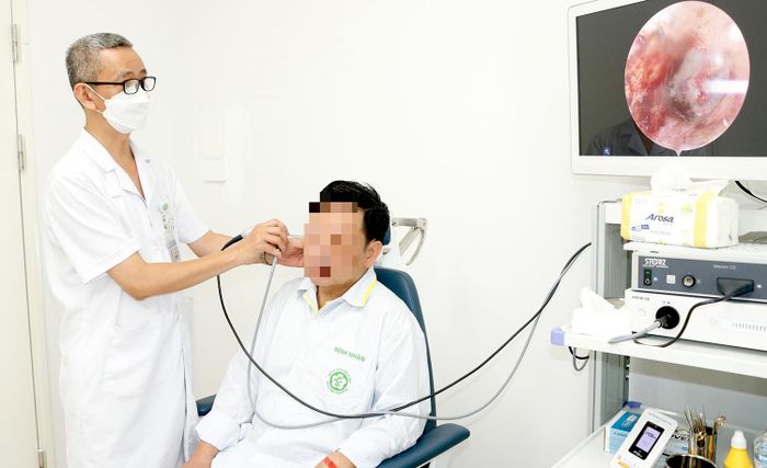 Lần đầu tiên điều trị thành công ca điếc đột ngột bằng kỹ thuật đặc biệt (Ảnh: BVCC)
