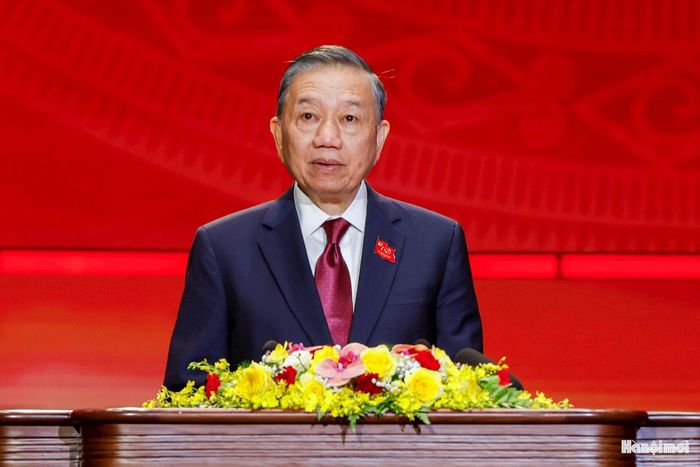 Tổng Bí thư, Chủ tịch nước Tô Lâm phát biểu tại buổi lễ.
