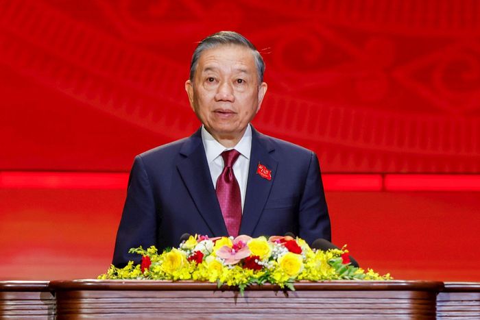 Tổng Bí thư, Chủ tịch nước Tô Lâm phát biểu chỉ đạo tại buổi lễ. Ảnh: Viết Thành