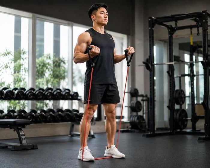 Tập luyện sức mạnh đúng cách giúp kích thích cơ bắp phát triển và tăng độ săn chắc