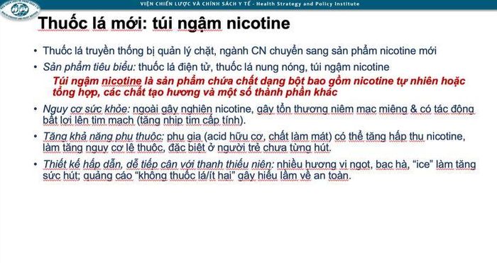 Thuốc lá mới - túi ngậm nicotine.
