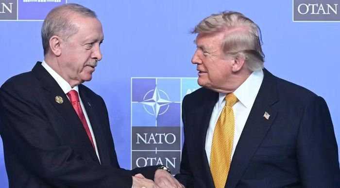Thông tin xuất hiện sau cuộc gặp giữa Tổng thống Mỹ Donald Trump và Tổng thống Thổ Nhĩ Kỳ Recep Tayyip Erdogan bên lề Hội nghị thượng đỉnh NATO.