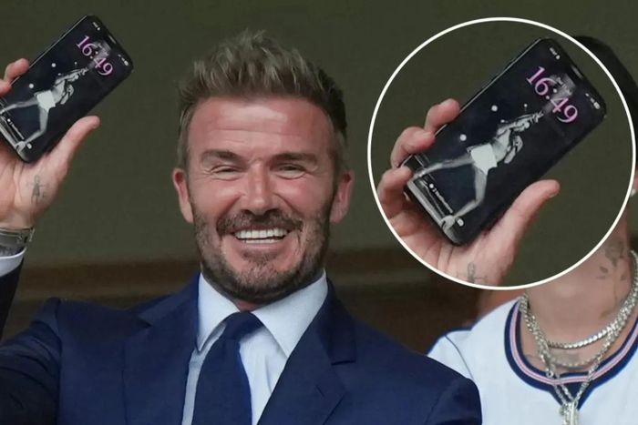 Hình ảnh gây chú ý của Beckham.