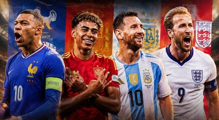 Bán kết World Cup 2026 quy tụ 4 đội dẫn đầu bảng xếp hạng FIFA hiện tại. Ảnh: Reuters.