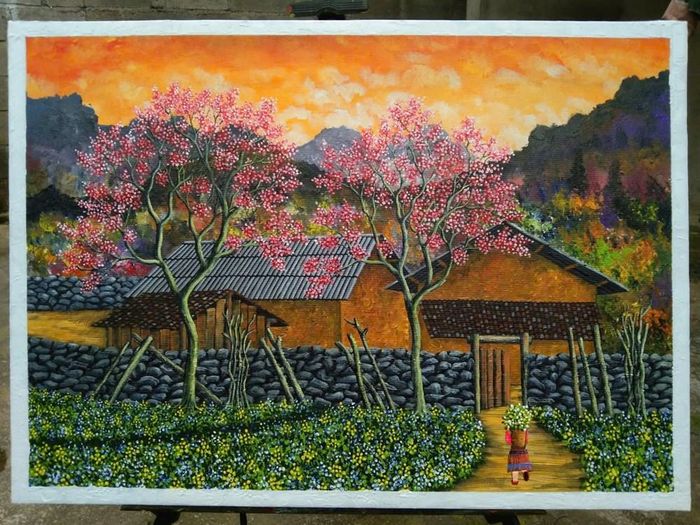 Thiên nhiên của cao nguyên đá Đồng Văn qua tranh Phứ đẹp đến nao lòng