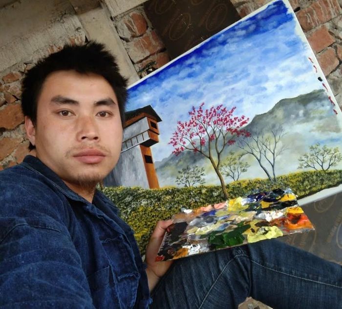 Phứ chia sẻ, muốn vẽ thật nhiều về quê mình, để ai nhìn tranh cũng thấy Mèo Vạc đẹp thế nào