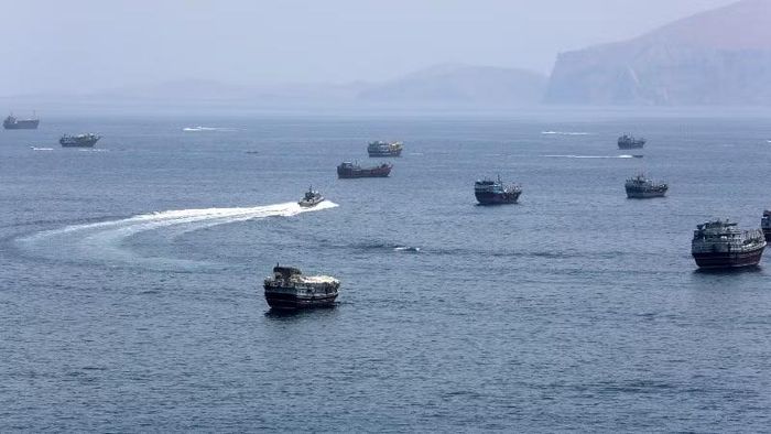 Quang cảnh eo biển Hormuz ngày 20/6/2026. (Ảnh: THX/TTXVN)