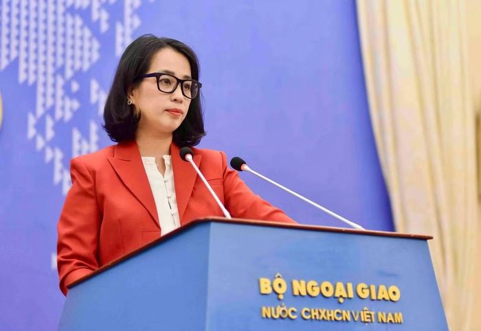 Người phát ngôn Bộ Ngoại giao Phạm Thu Hằng. Ảnh: Mofa