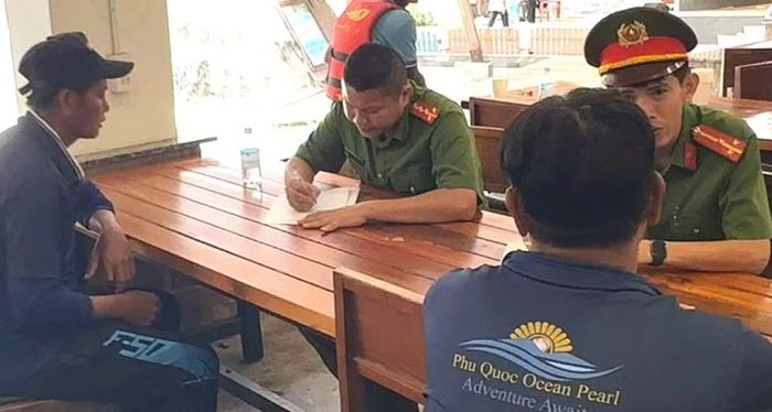 Cơ quan điều tra làm việc với các thuyền viên có liên quan đến vụ chìm ca nô tại Phú Quốc.