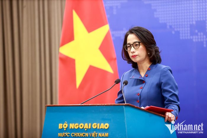 Người phát ngôn Bộ Ngoại giao Phạm Thu Hằng. Ảnh: Phạm Hải