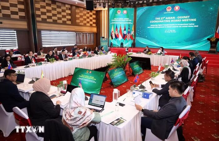 Quang cảnh buổi khai mạc Hội nghị Ban Điều phối ASEAN-OSHNET lần thứ 27 tại Đà Nẵng. (Ảnh: Trần Lê Lâm/TTXVN)