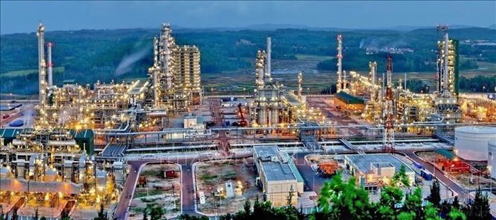Nhà máy lọc dầu Dung Quất - Công ty Lọc hóa dầu Bình Sơn tại Khu kinh tế Dung Quất. Ảnh: TTXVN phát