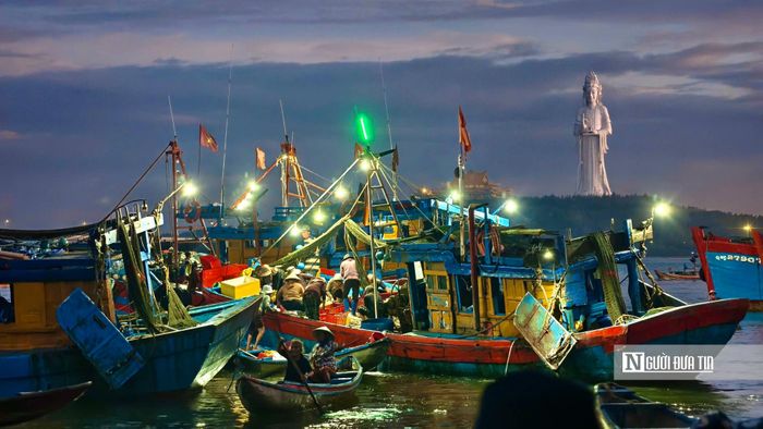 Theo ngư dân Nguyễn Văn Mai (trú xã An Phú), các tàu cập chợ chủ yếu có công suất từ 55 - 75CV, chuyên khai thác gần bờ ở vùng biển từ khu vực đặc khu Lý Sơn trở vào. Mỗi ngày, tàu xuất bến từ khoảng 13 - 14 giờ, đánh bắt xuyên đêm và trở về lúc 4 - 5 giờ sáng để kịp bán hải sản khi còn tươi.