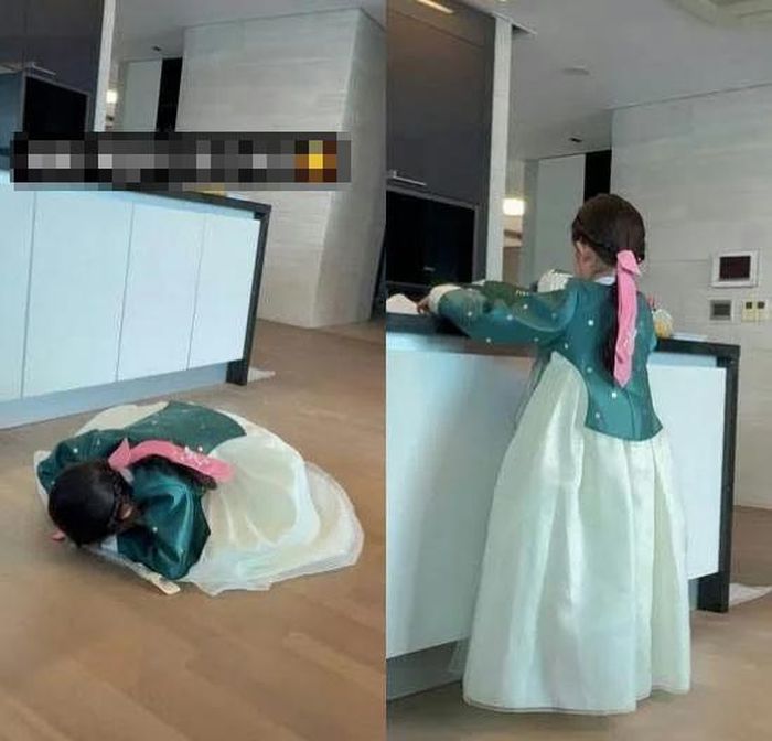 Choi Ji Woo hào hứng khoe con gái ở trên mạng xã hội. Ảnh: IGNV.