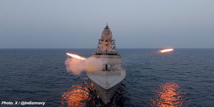 INS Mahendragiri được trang bị các tính năng tàng hình tiên tiến, khả năng sống sót cao hơn, giảm tín hiệu radar và mức độ tự động hóa cao. Ảnh: PIB.