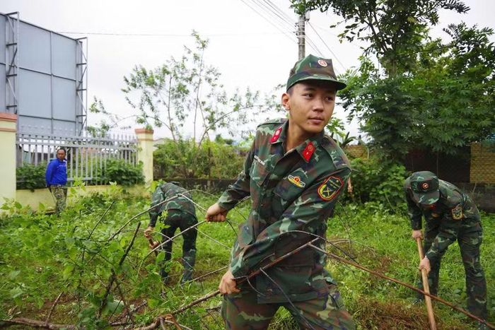 Trung đoàn Thông tin 29 phát động Chiến dịch Thanh niên tình nguyện hè "Hành quân xanh" năm 2026. Ảnh: N.T