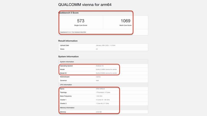 Snapdragon Wear Elite lộ hiệu năng ấn tượng trên Geekbench