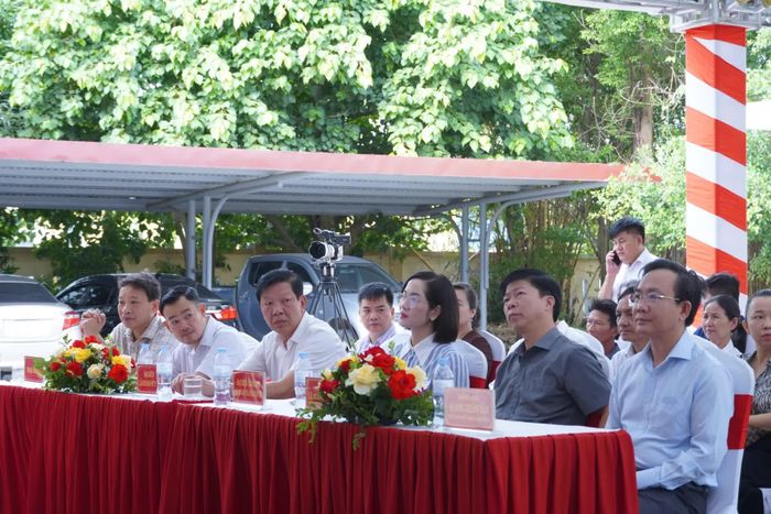 Các đại biểu tham dự lễ phát động - Ảnh: H.L