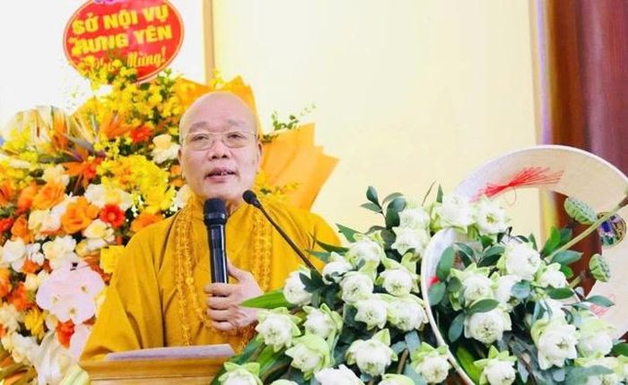 Hòa thượng Thích Thanh Hiện phát biểu chỉ đạo
