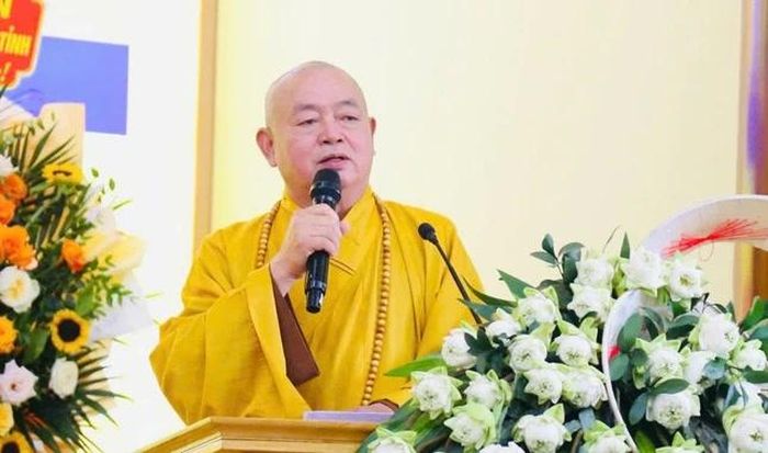 Thượng tọa Thích Thanh Hòa phát biểu khai mạc