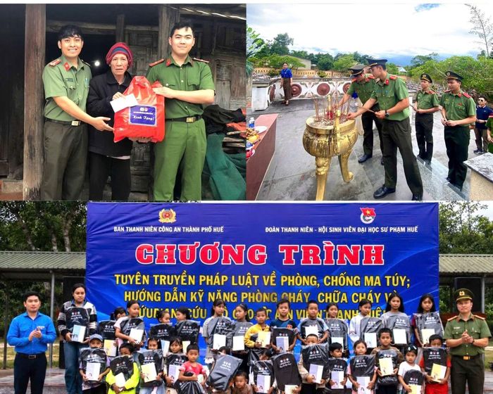 Nhiều hoạt động ý nghĩa trong chương trình “Hành quân xanh” do Ban Thanh niên Công an TP Huế tổ chức tại các xã A Lưới.