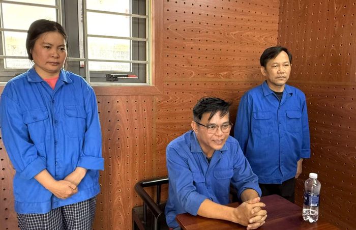 Ba đối tượng bị bắt giữ tại Cơ quan điều tra.