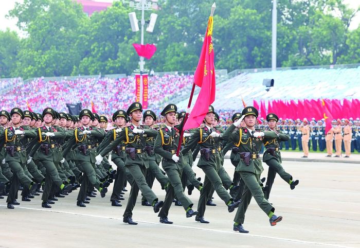  Lực lượng An ninh nhân dân có truyền thống vẻ vang 80 năm xây dựng và trưởng thành, là nòng cốt trong sự nghiệp bảo vệ an ninh Tổ quốc. Ảnh: Quang Phúc 