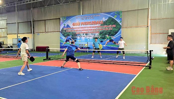 Các vận động viên thi đấu nội dung đôi lãnh đạo.