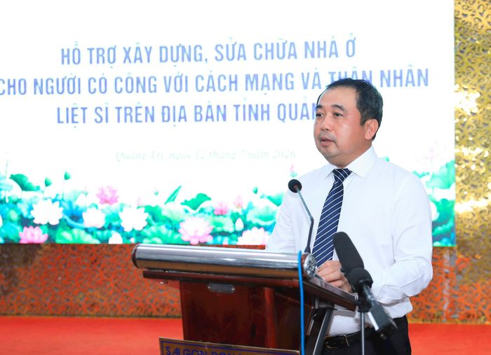 Đồng chí Trần Đức Thắng - Ủy viên Bộ Chính trị, Bí thư Thành ủy, Trưởng đoàn Đại biểu Quốc hội thành phố Hà Nội phát biểu tại chương trình. Ảnh: Quang Thái