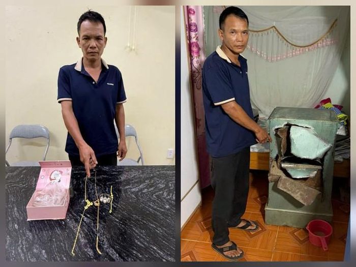 Đối tượng cùng tang vật. Ảnh: Công an tỉnh Sơn La.