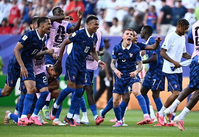 Đội tuyển Pháp trong trận đấu với Paraguay ở vòng 1/8 FIFA World Cup 2026 trên sân Philadelphia (bang Pennsylvania, Mỹ) ngày 4/7. Ảnh: Reuters.
