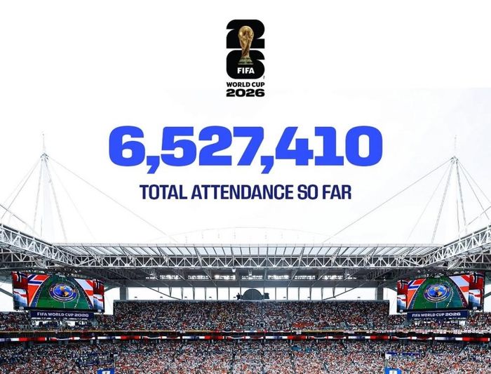 FIFA công bố cột mốc chưa từng có về lượng khán giả đến sân xem World Cup 2026. Ảnh: Reuters.