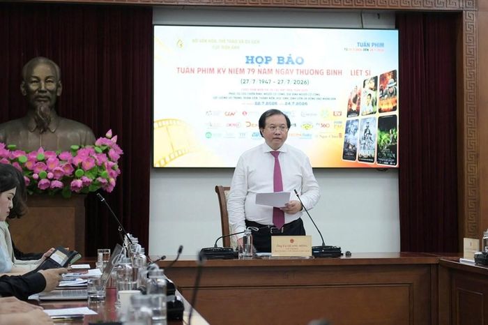 Thứ trưởng Bộ VHTTDL Tạ Quang Đông chủ trì họp báo về Tuần phim Kỷ niệm 79 năm Ngày Thương binh - Liệt sĩ