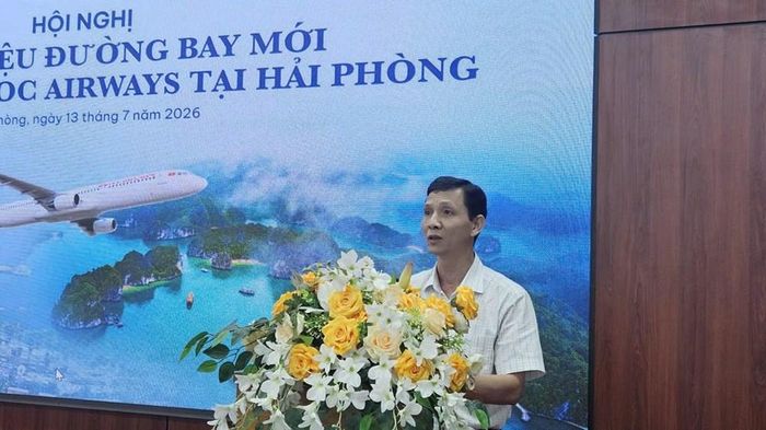Ông Đỗ Thanh Bình, Phó Giám đốc Sở Văn hóa, Thể thao và Du lịch Hải Phòng phát biểu tại Hội nghị. Ảnh HH