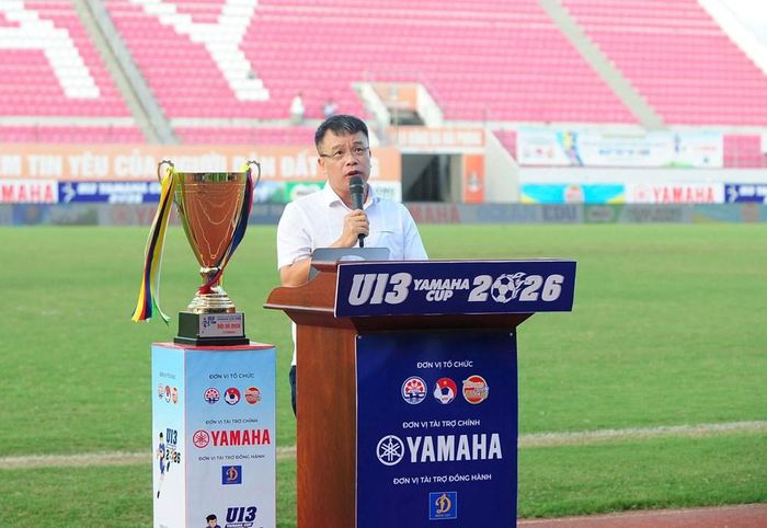 Ông Nguyễn Phan Khuê, Tổng Biên tập Báo Thiếu niên Tiền phong và Nhi đồng, Trưởng Ban tổ chức giải phát biểu tại Lễ bế mạc