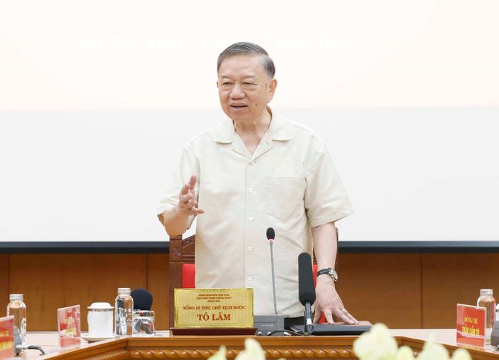 Tổng Bí thư, Chủ tịch nước Tô Lâm phát biểu chỉ đạo. Ảnh: Thống Nhất – TTXVN