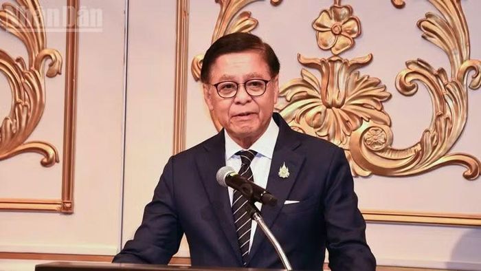 Phó Thủ tướng, Bộ trưởng Ngoại giao Thái Lan Sihasak Phuangketkeow. (Ảnh: MINH THẮNG)
