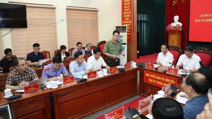 Ban Tuyên giáo và Dân vận Tỉnh ủy Tuyên Quang tổ chức họp báo cung cấp thông tin kết quả bước đầu điều tra, xác minh, làm rõ vụ việc liên quan kỳ thi tốt nghiệp trung học phổ thông năm 2026 tại tỉnh Tuyên Quang vào ngày 9/7.