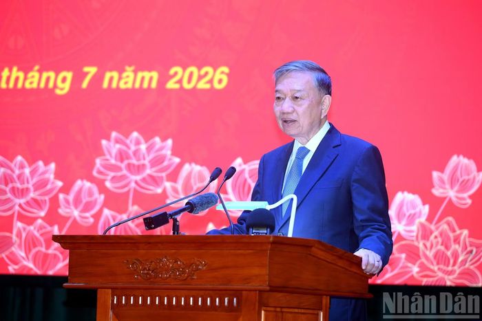 Tổng Bí thư, Chủ tịch nước Tô Lâm phát biểu chỉ đạo tại cuộc làm việc.